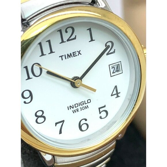 Timex Women\'s Watch TW2U79100 Indiglo Quartz Two Tone White Dial Expansion Band main image 9